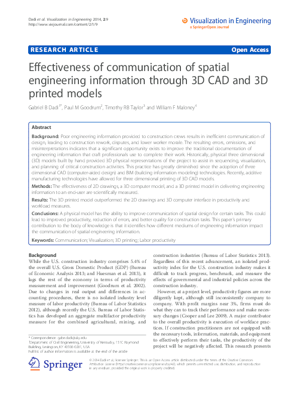 (PDF) Effectiveness of communication of spatial engineering information ...