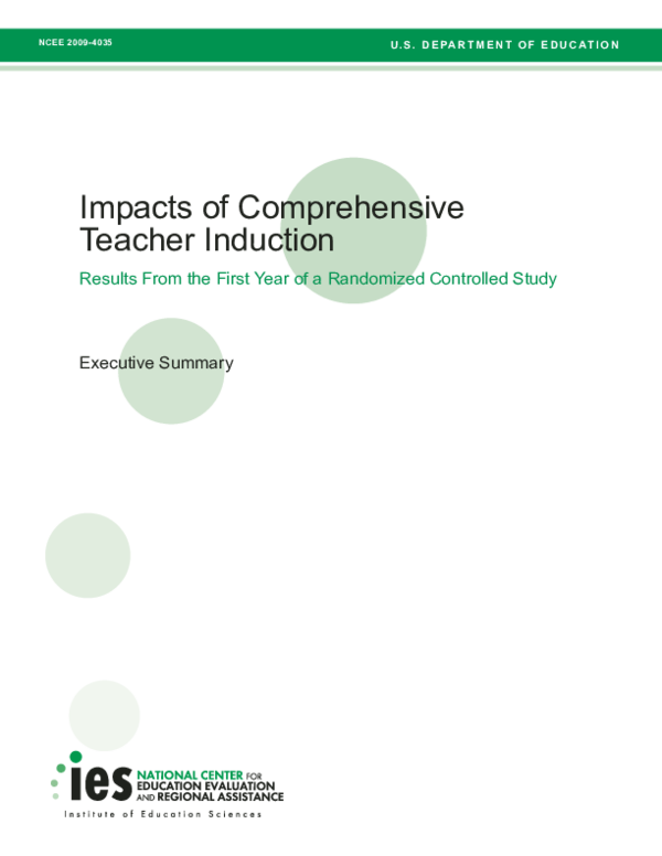 (PDF) Impacts of Comprehensive Teacher Induction: Results From the ...