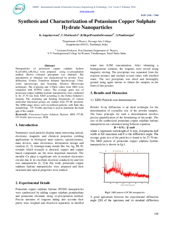 Particle size determination by xrd pdf