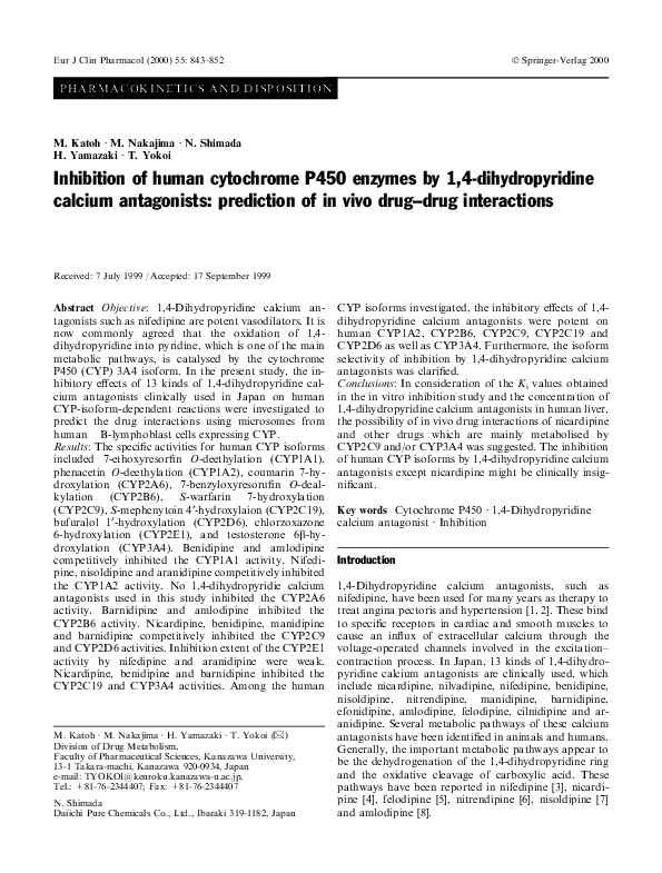 (PDF) Inhibition of Human Cytochrome P450 Enzymes by 1,2-Dithiole-3 ...