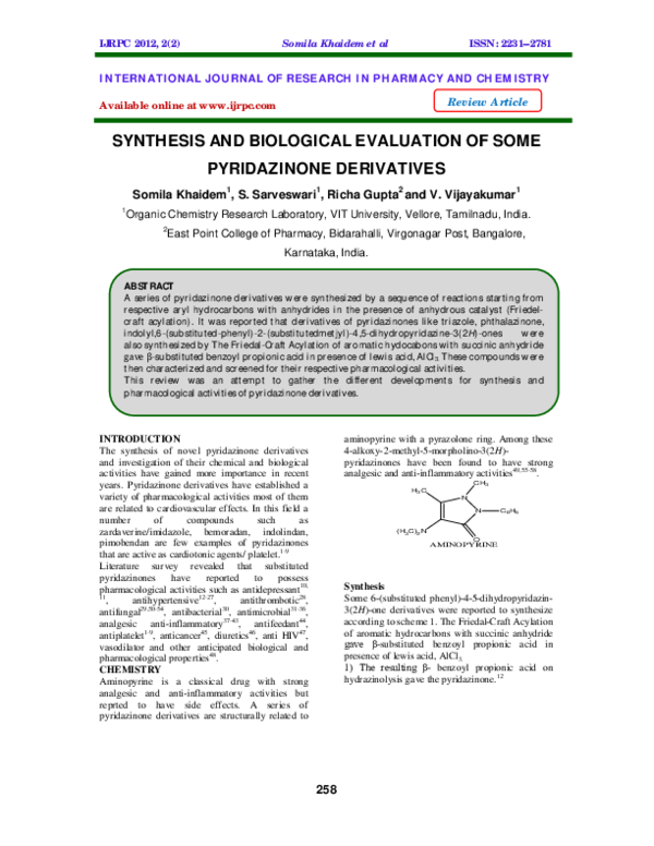 (PDF) Synthesis and Biological Evaluation of Some Pyrrolo[2,3-d]pyrimidines