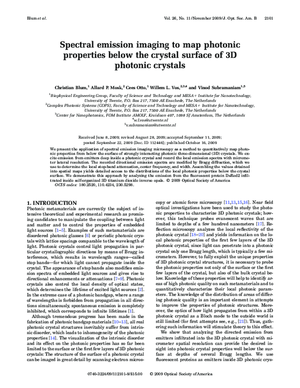 (PDF) Spectral emission imaging to map photonic properties below the ...