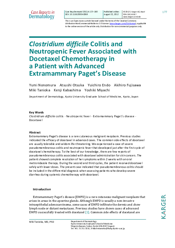 (PDF) Clostridium difficile Colitis and Neutropenic Fever Associated ...