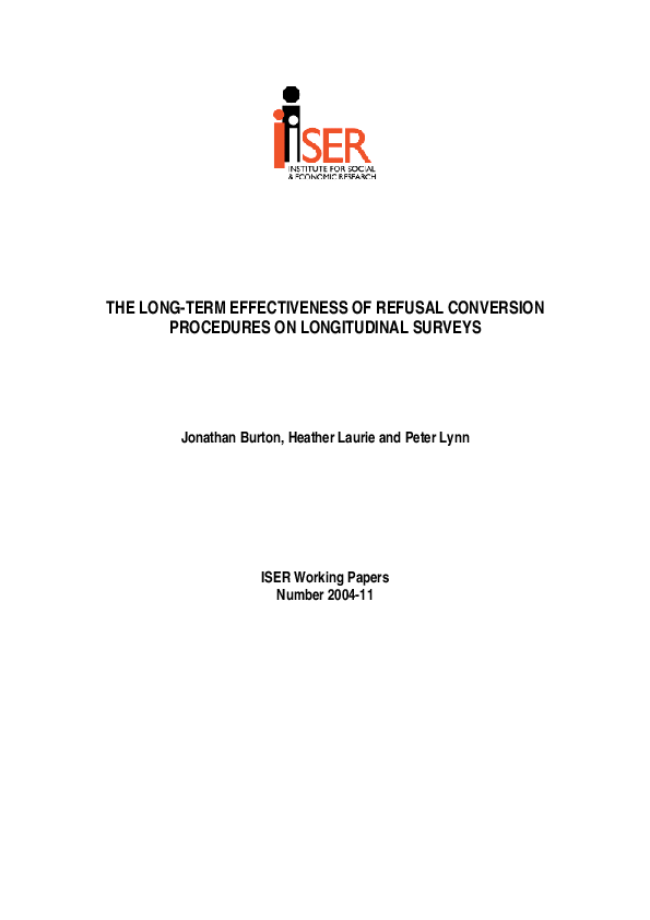 (PDF) The long-term effectiveness of refusal conversion procedures on ...