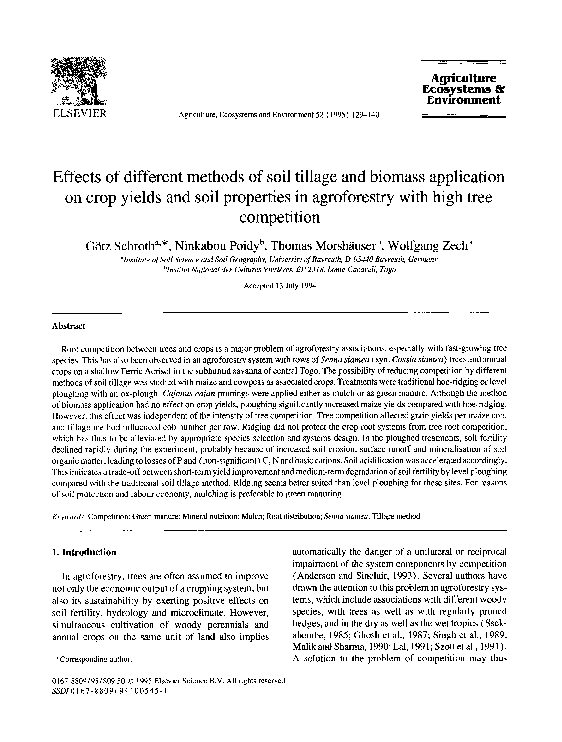(PDF) Effects of different methods of soil tillage and biomass ...