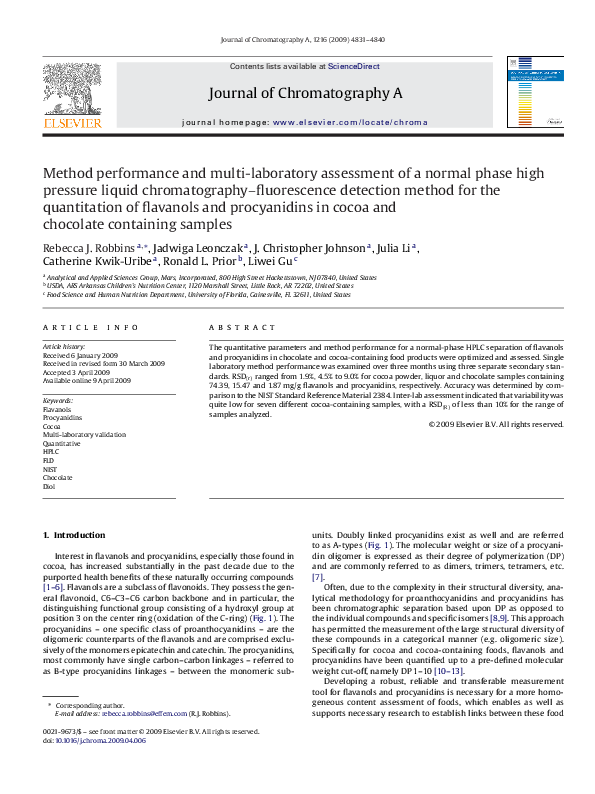 (PDF) Method performance and multilaboratory assessment of a normal