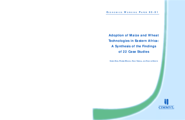 (PDF) Adoption of maize and wheat technologies in eastern Africa: A ...