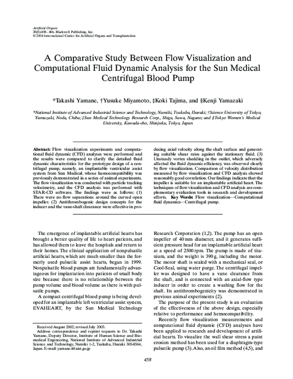 (PDF) A Comparative Study Between Flow Visualization and Computational ...