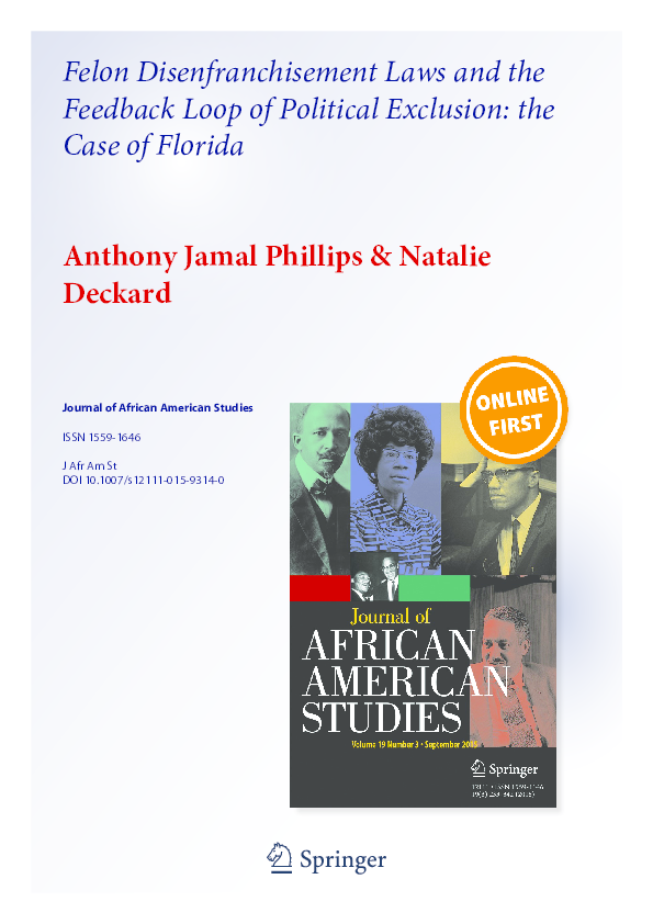 Felon disenfranchisement statistics image