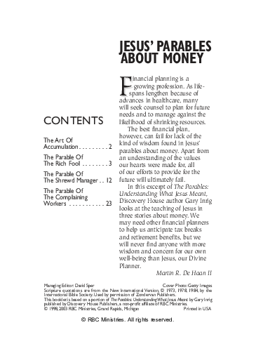 Complete list of jesus parables picture