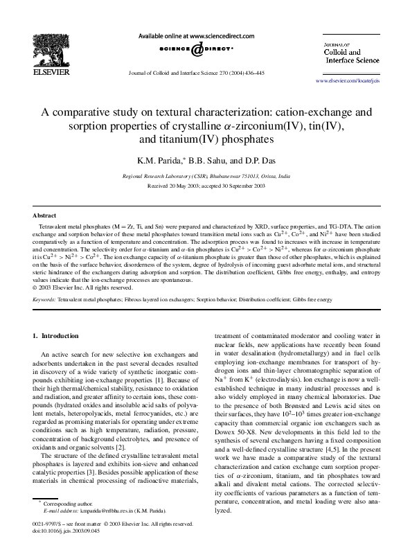 (PDF) A comparative study on textural characterization: cation-exchange ...