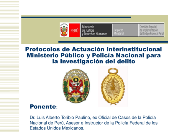 (PDF) Protocolos de Actuación Interinstitucional Ministerio Público y
