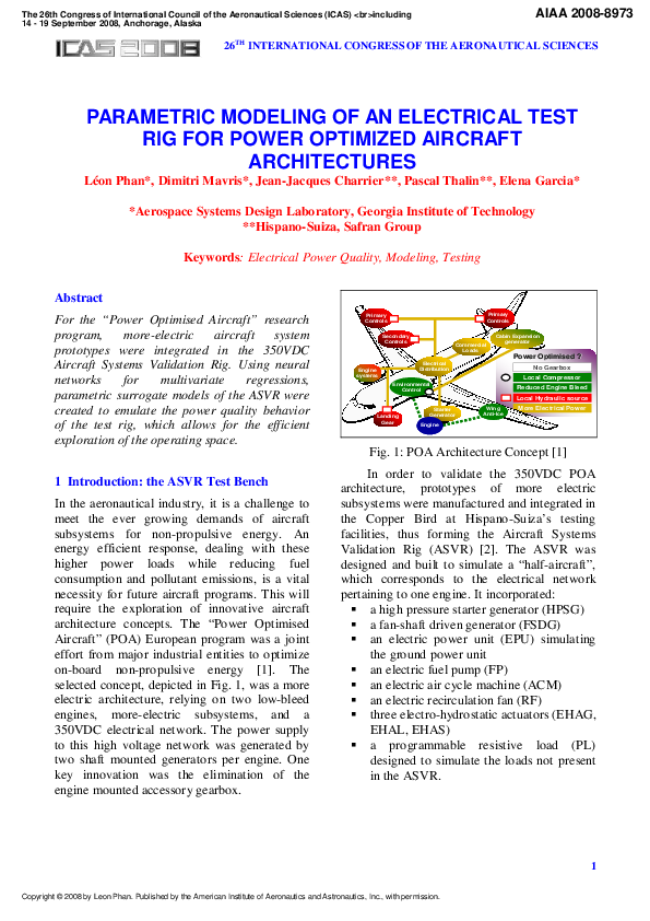 (PDF) Parametric Modeling Of An Electrical Test Rig For Power Optimized ...