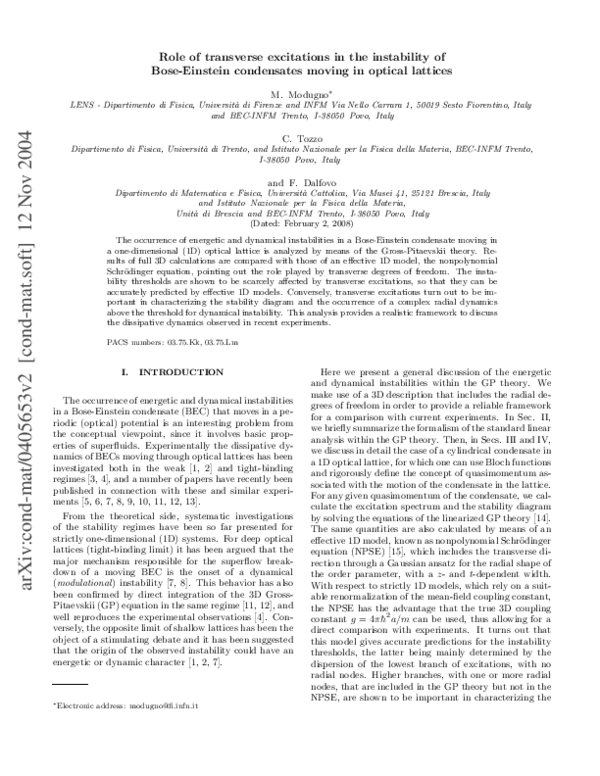 (PDF) Erratum: Role of transverse excitations in the instability of ...