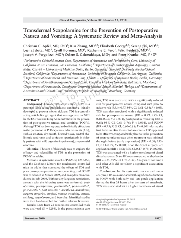 Scopolamine essay image