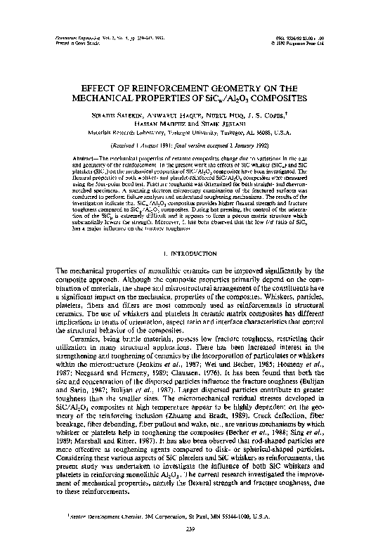 (PDF) Effect of reinforcement geometry on the mechanical properties of ...