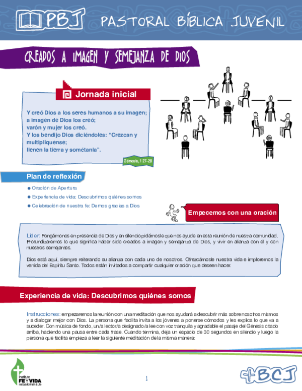 (PDF) Pastoral Bíblica Juvenil PBJ Plan de reflexión