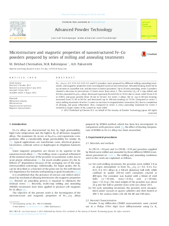 (PDF) The microstructure and magnetic properties of nano-scale Fe ...