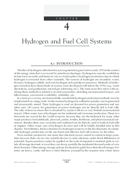 (PDF) Hydrogen and Fuel Cell Systems