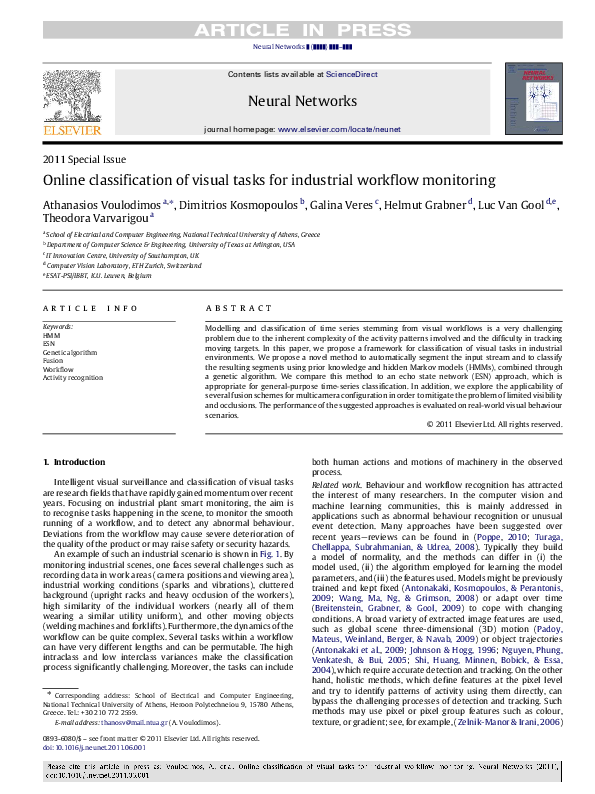 (PDF) Online classification of visual tasks for industrial workflow ...