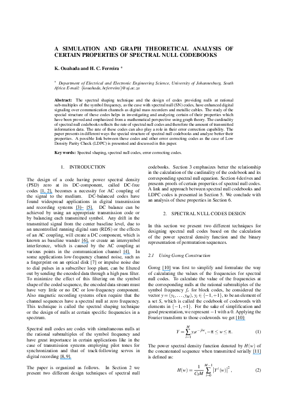 (PDF) A Simulation and Graph Theoretical Analysis of Certain Properties ...
