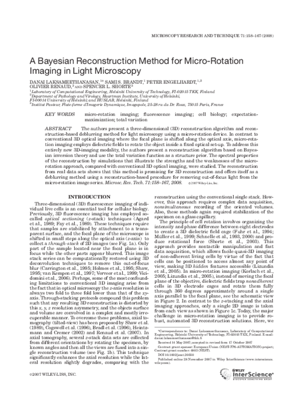 (PDF) A Bayesian reconstruction method for micro-rotation imaging in ...