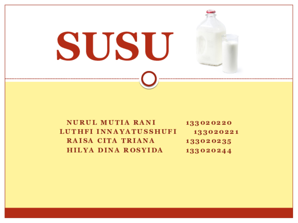 Ppt Susu Presentasi Pbp Hilya Dina R Academia Edu