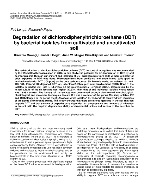 Ddt research paper image