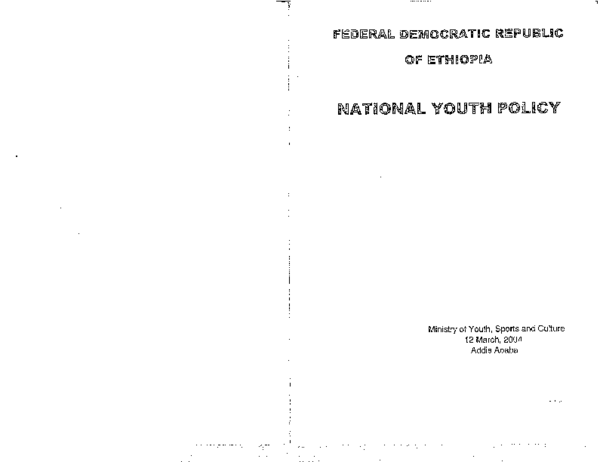 (PDF) Ethiopia 2004 National Youth Policy