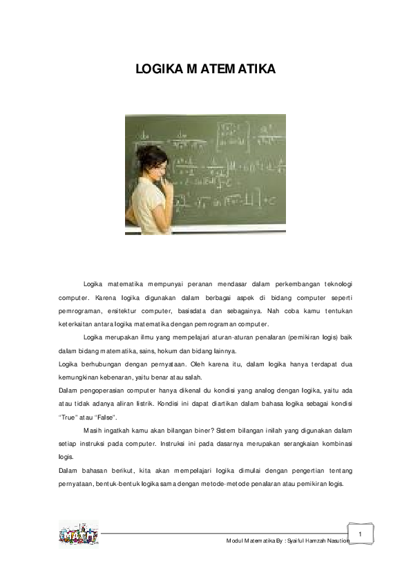 Ebook Logika Matematika Untuk Ilmu Komputer