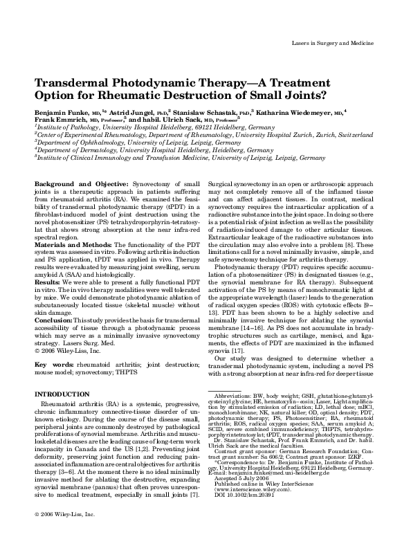 phd photodynamic therapy thesis