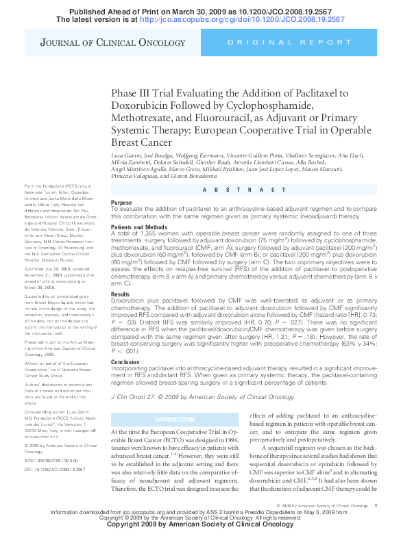 (PDF) Phase III Trial Evaluating the Addition of Paclitaxel to ...