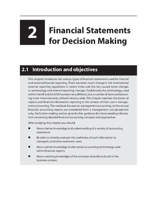 (PDF) 2 Financial Statements for Decision Making