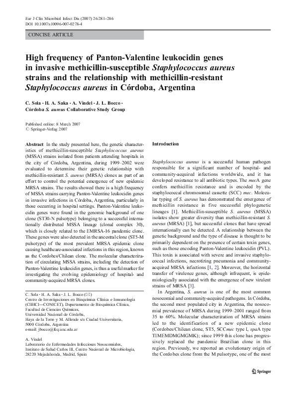 Panton Valentine Leukocidin Staphylococcus Aureus www.academia.edu