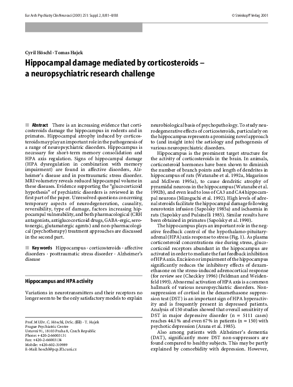 What happens if the hippocampus is damaged image