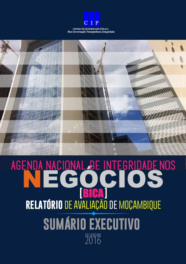 (PDF) Sumário Executivo em Português do Business Integrity Country Agenda (BICA) Moçambique