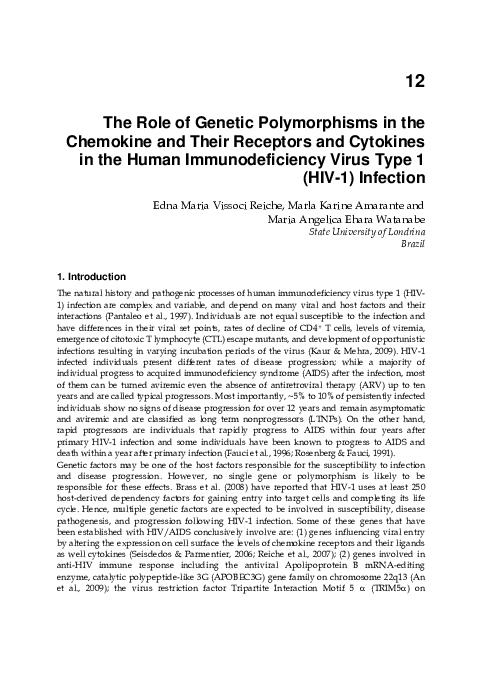 (PDF) The Role of Genetic Polymorphisms in the Chemokine and their ...