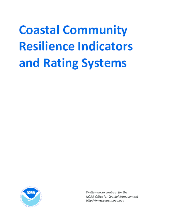 Pdf Coastal Community Resilience Indicators And Rating Systems Pdf Coastal Community Resilience Indicators And Rating Systems