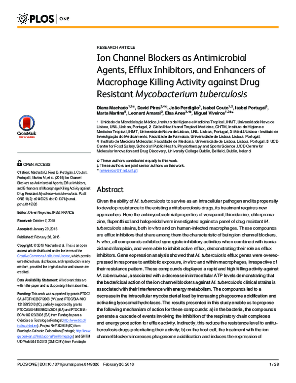 Curated visual reference: Gallery Detail: Pdf Ion Channel Blockers As Antimicrobial Agents Efflux Inhibitors