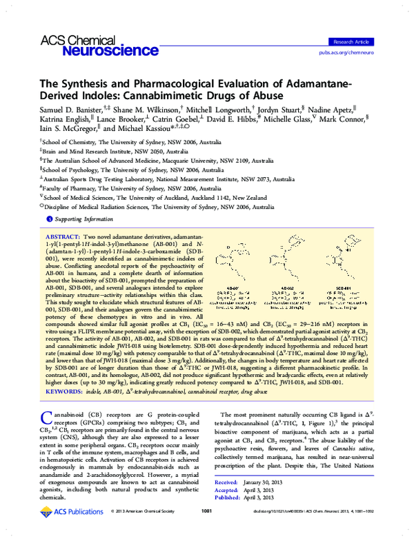 (PDF) The Synthesis and Pharmacological Evaluation of Adamantane ...