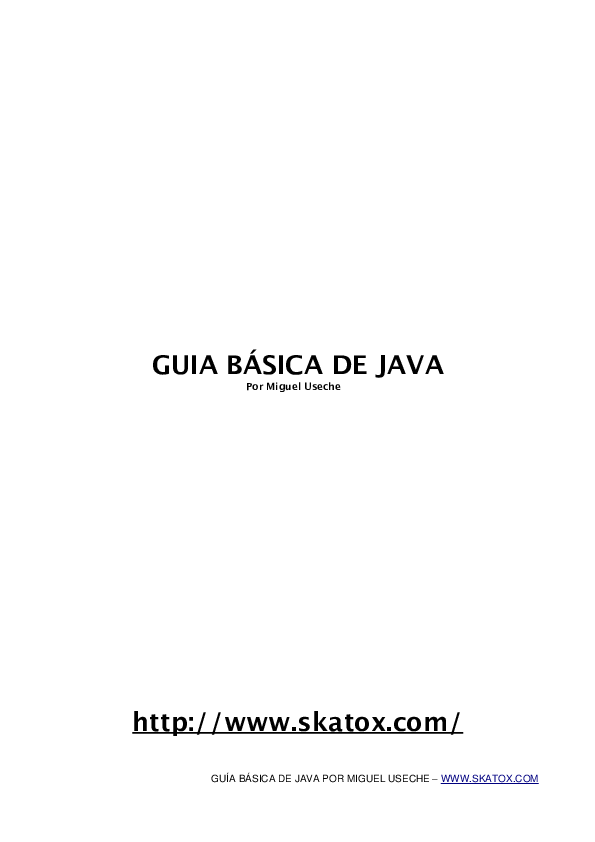 (PDF) GUIA BÁSICA DE JAVA