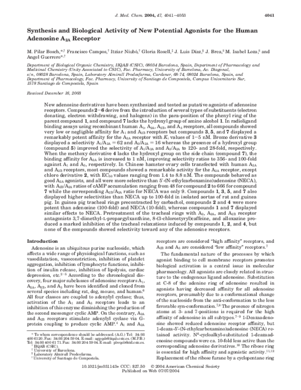 (PDF) Synthesis and Biological Activity of New Potential Agonists for ...