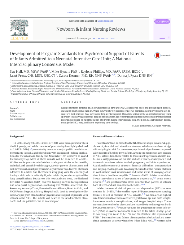 (PDF) Development of Program Standards for Psychosocial Support of ...