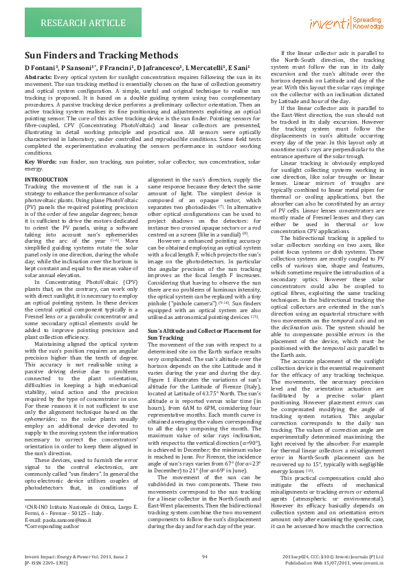 Literature review of dual axis solar tracking system picture