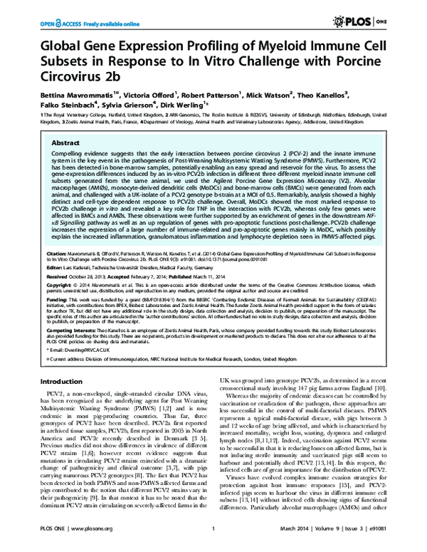 (PDF) Global Gene Expression Profiling of Myeloid Immune Cell Subsets ...