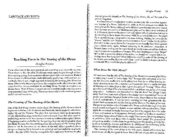 PDF Teaching Form In The Taming Of The Shrew Douglas Bruster PDF Teaching Form In The Taming Of The Shrew Douglas Bruster