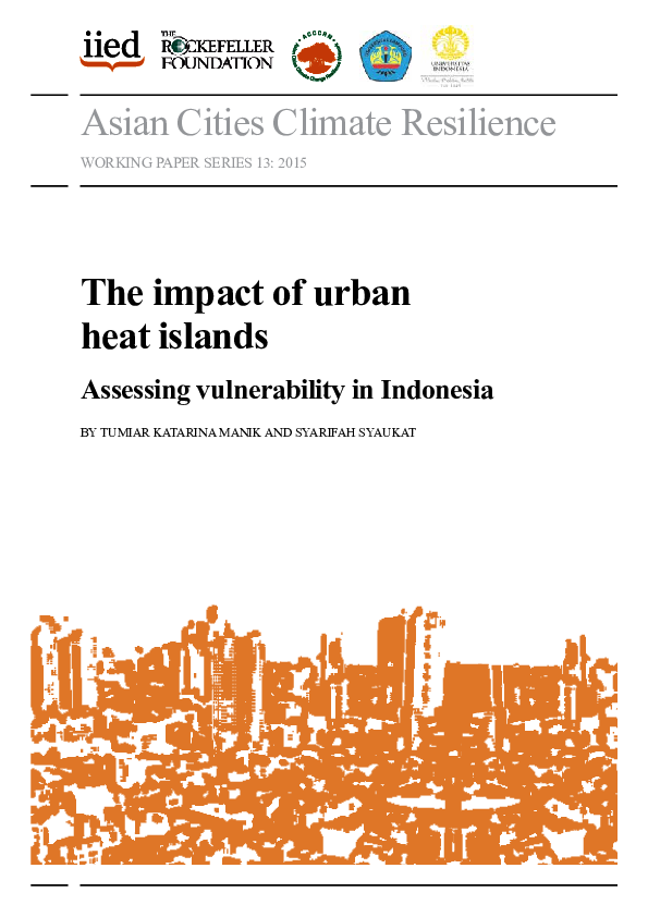 (PDF) Asian Cities Climate Resilience The impact of urban heat islands ...