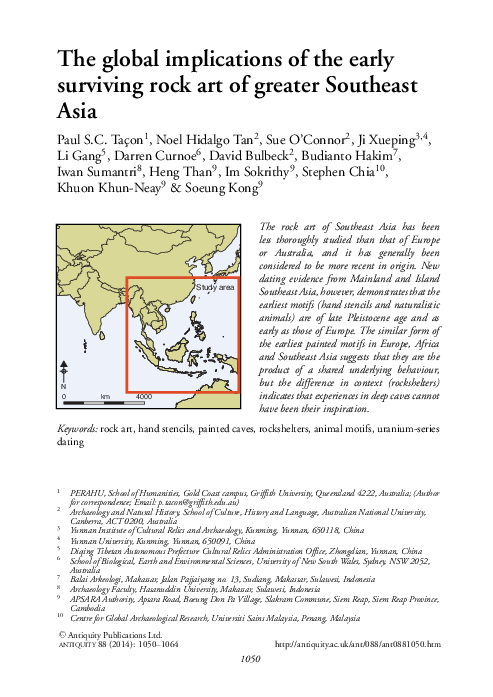 (PDF) The global implications of the early surviving rock art of ...