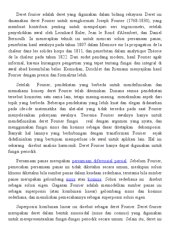 Doc Deret Fourier Syarifah Nihlah Y Academia Edu