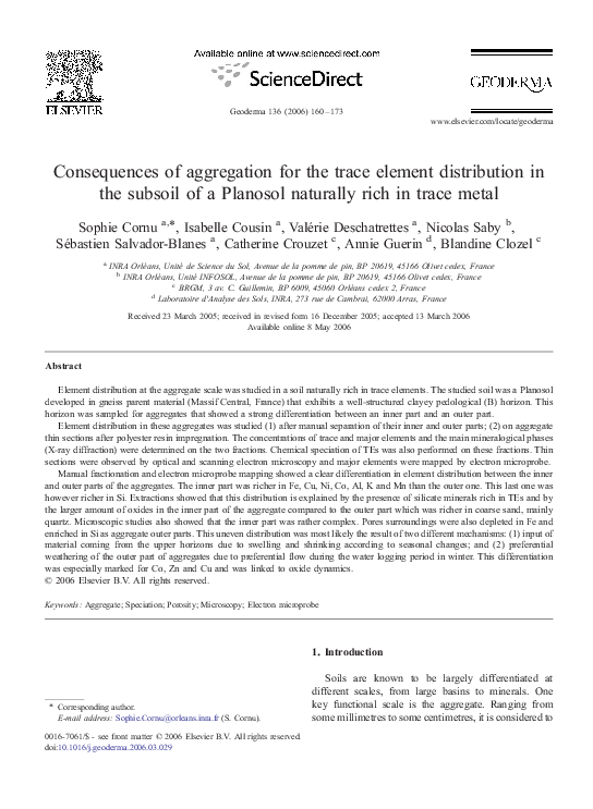 (PDF) Consequences of aggregation for the trace element distribution in ...